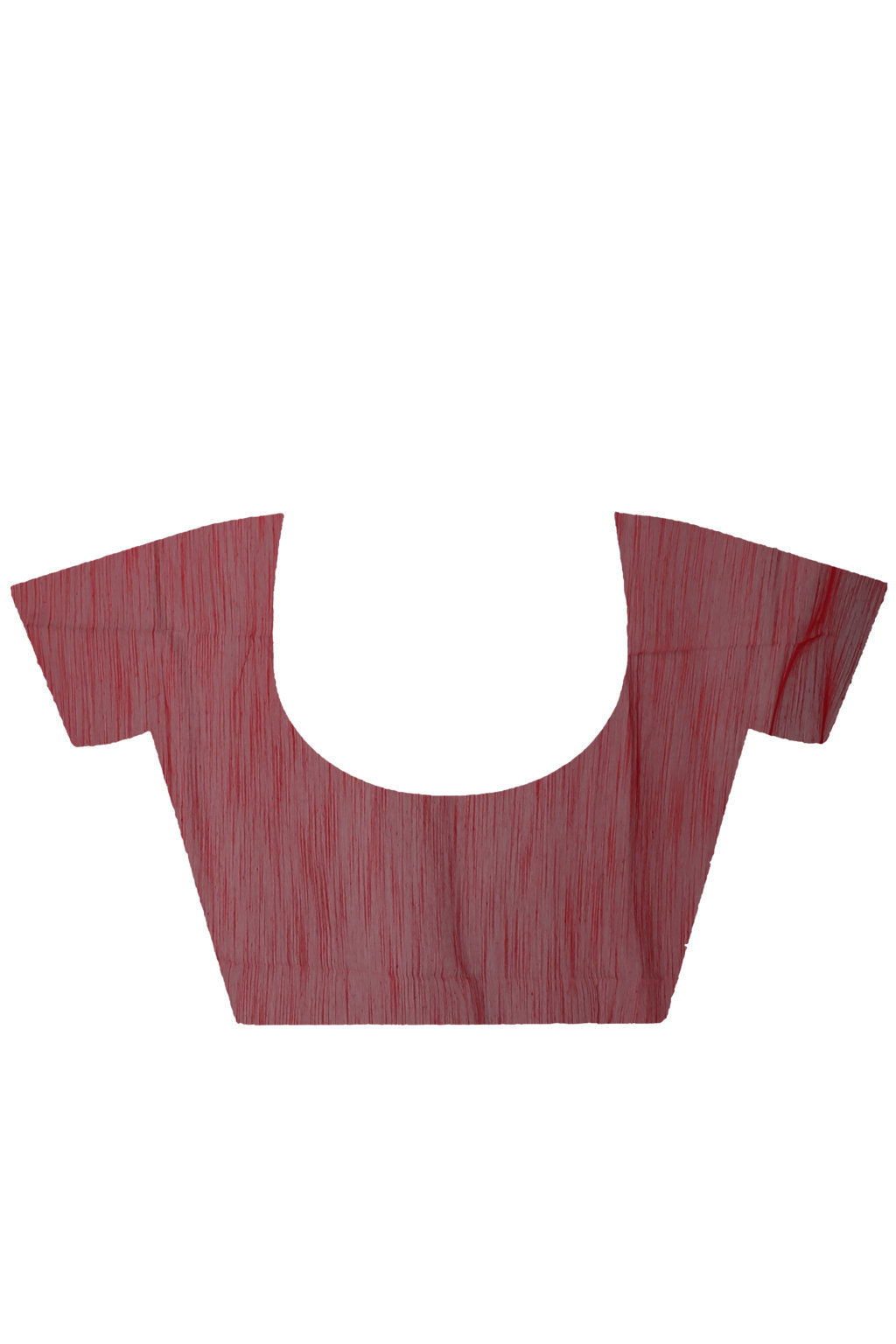 Red Blended Cotton Tonika Hand Painted Saree (1220)